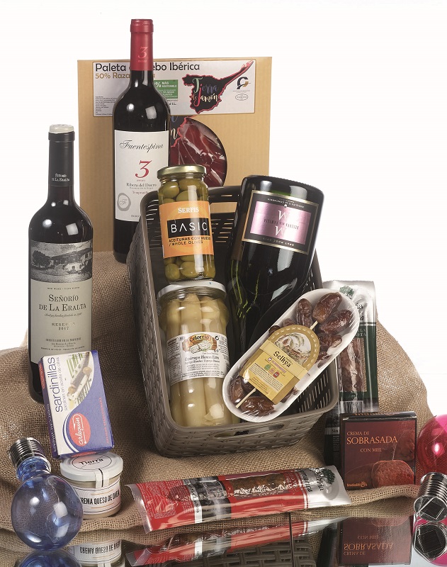 Lote Navideño nº 34 - Cestita Rattan Line